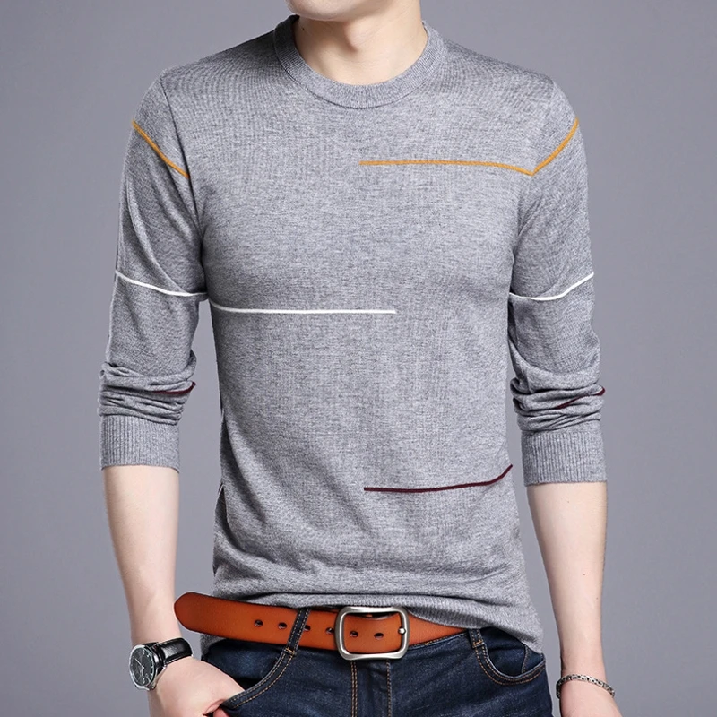 Кашемировый шерстяной свитер Мужская брендовая одежда весна 2021 Модный