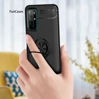 Полуобернутые Чехлы для Huawei Honor 10X Lite, автомобильный кольцевой кронштейн, Мягкий ТПУ защитный чехол для Huawei 30S P40 Pro Plus 30 Lite X10 E Max