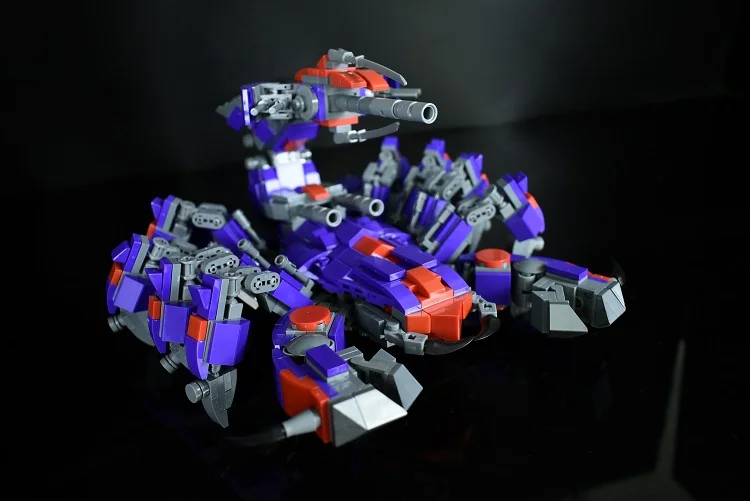 Новое поступление diy moc 880+ шт. Многоногий мех смерти токсичная мембрана зверь серия строительные блоки игрушки для детей Подарки