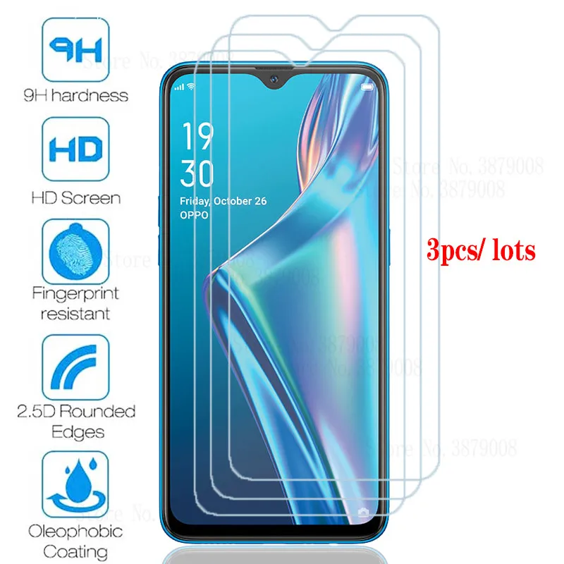 

3PCS glass on for oppo a12 screen protector original tempered glasses oppoa12 a 12 safety protection films 6.22 inch