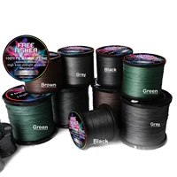 free fisher 1000m 4 strands fishing line braided super strong fishing wire multifilament pe line more colors available 10 100lb