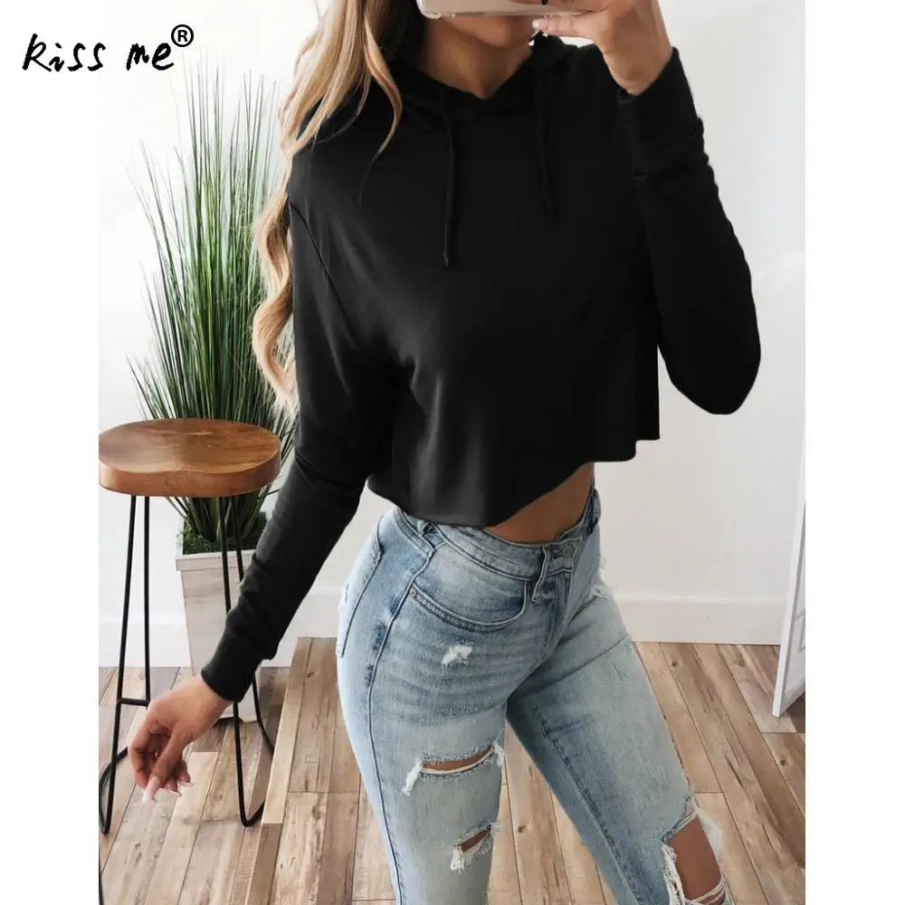 Тренировочный свитер с длинным рукавом спортивный короткий топ свободный для