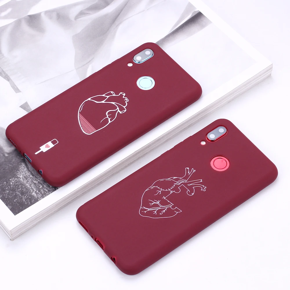 For Xiaomi Mi Redmi Note 5 6 7 8 9 10 lite Pro Plus Heart Love Power Cable Silicone Phone Case Cover Capa Fundas | Мобильные