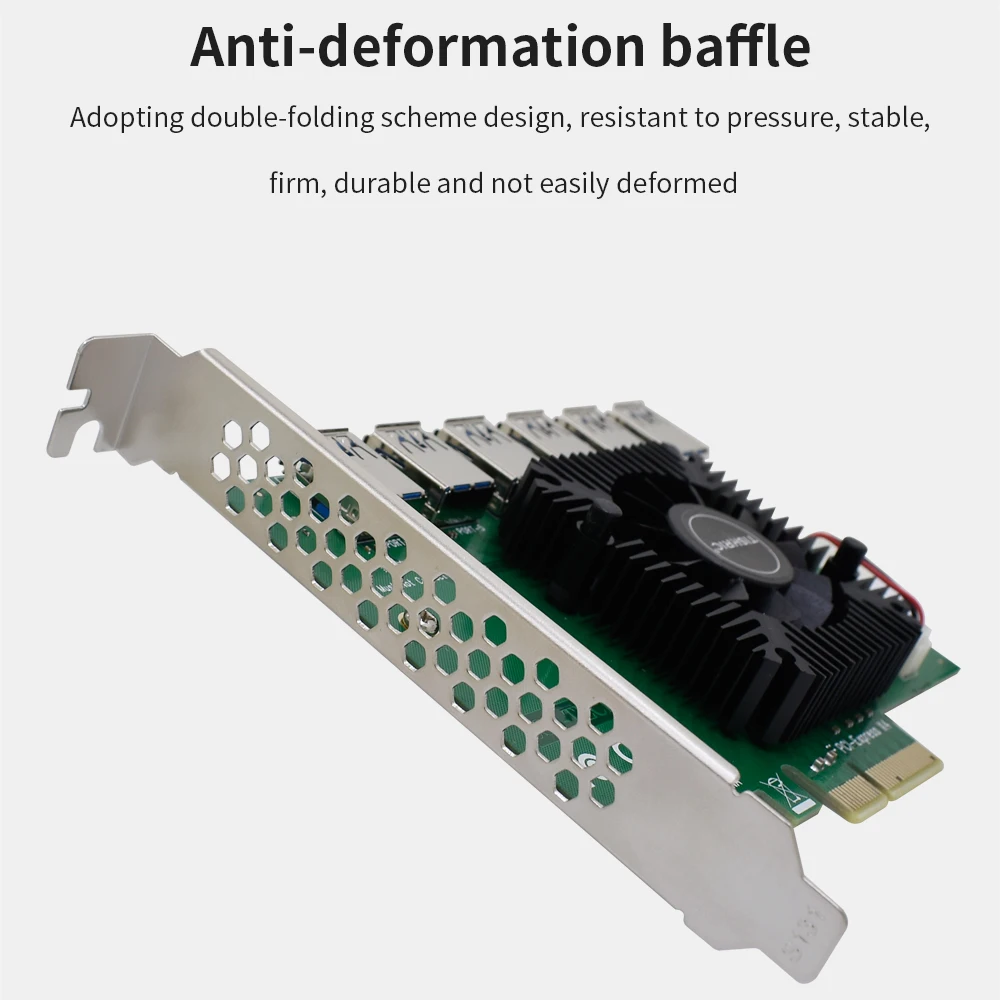 TISHRIC PCI Express Multiplier E 1X 16X Hub PCIE 1 To 4/5/6/7 Ports USB 3.0 Riser GPU Mining For Video Card | Компьютеры и офис