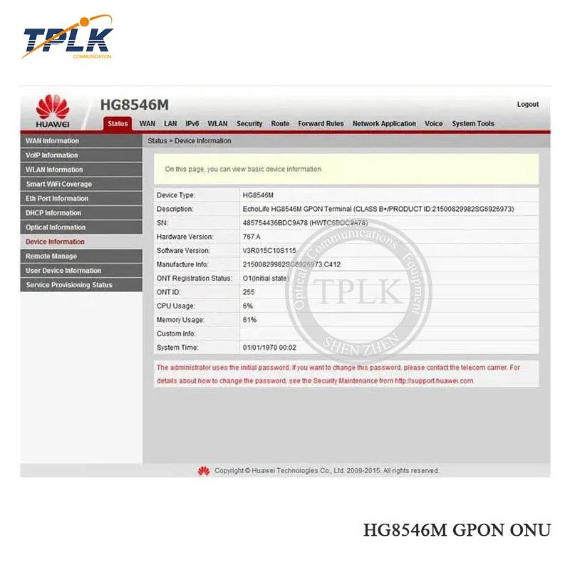 1 шт. 100% оригинал Новый HG8546M GPON терминал ONU/ONT HGU режим трасса 1GE + 3FE WI-FI горячая