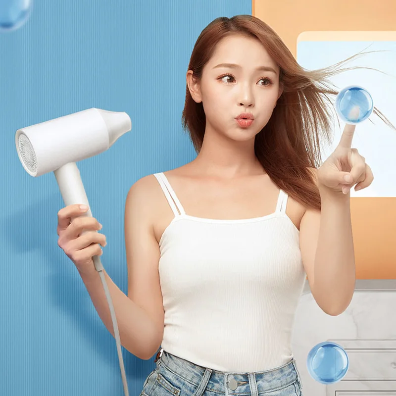 

SHOWSEE A1-W Anion Hair Dryer Negative Ion hair care Professinal Quick Dry Home 1800W Portable Hairdryer Diffuser