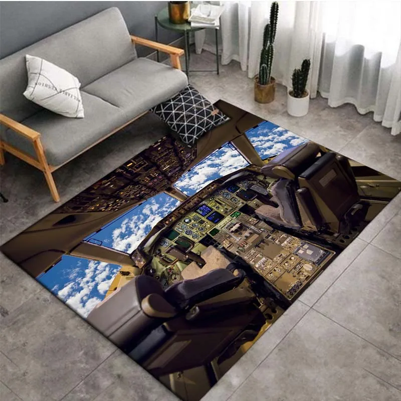 Самолёт ковер кабина для гостиной образовательный самолёт креативный коврик