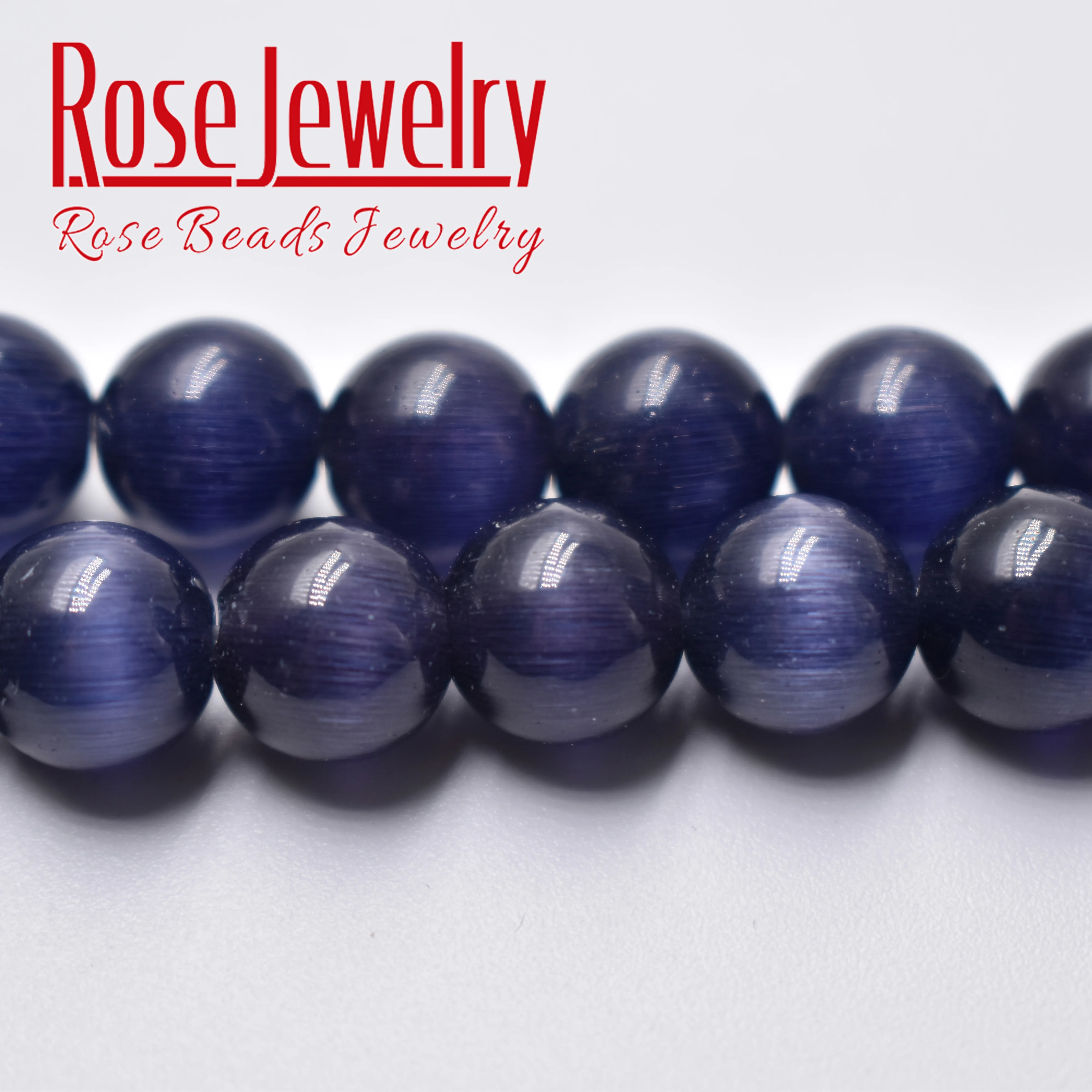 Оптовая продажа фиолетовые круглые бусины в форме кошачий глаз 4 6 8 10 12 мм из