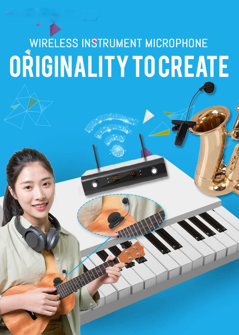 

factory wholesale price professional Wireless microphone saxophone Instrument microphone