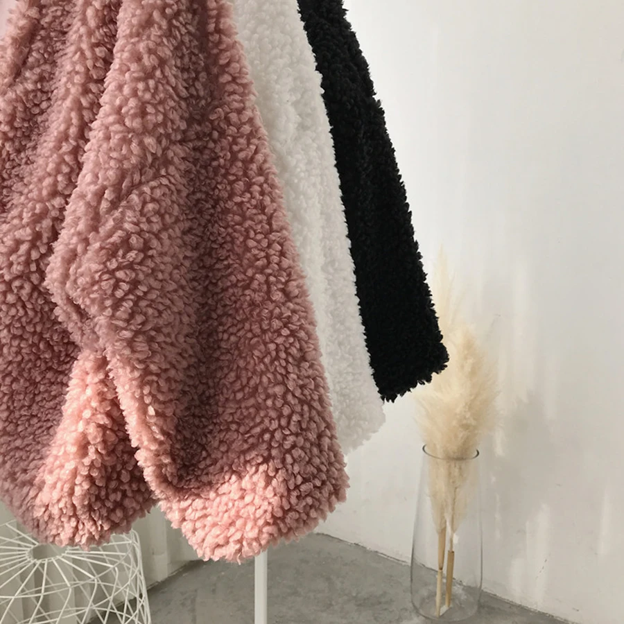 Женский Теплый кардиган из искусственного меха Свободный Повседневный Кардиган