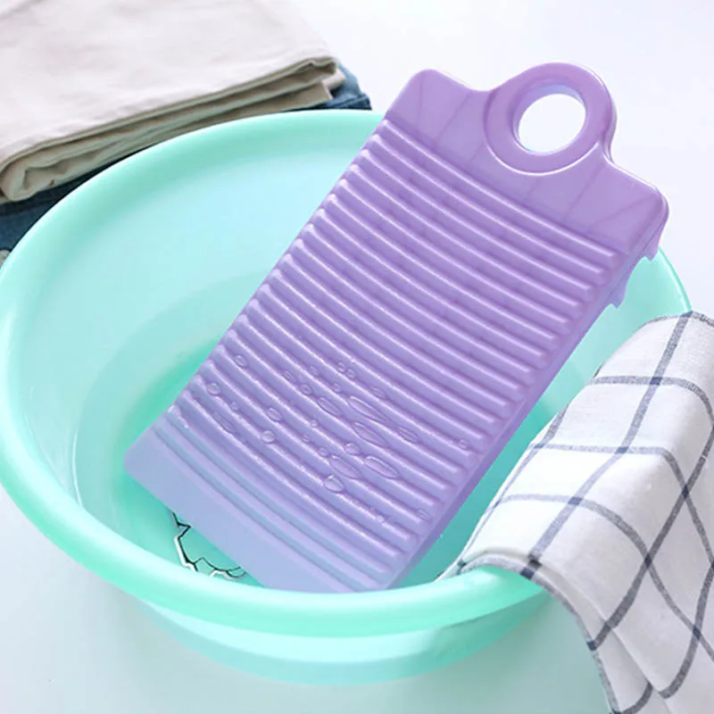 

1Pcs Portable Thicken Mini Washboard Antislip Laundry Accessories Washing Board Plastic Clothes Cleaning Tools