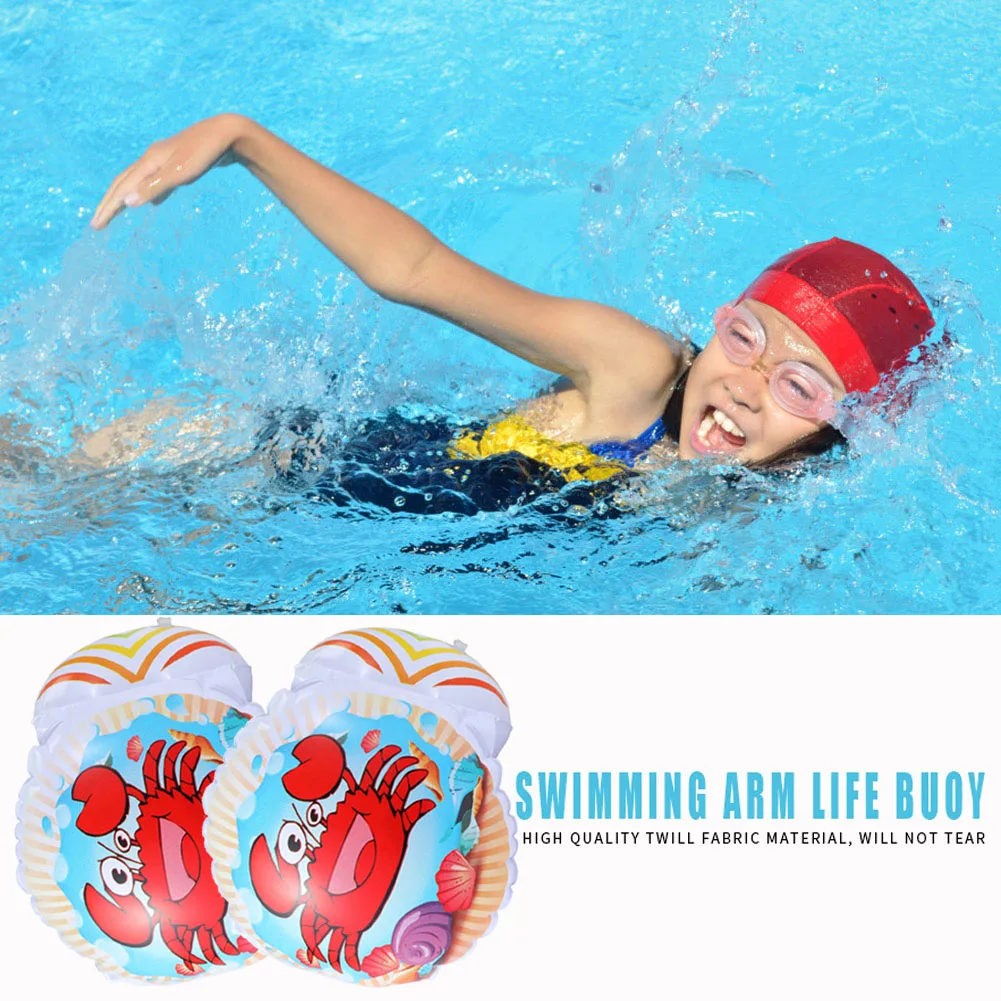 

2pcs Inflatable Arm Ring Swimming Float Sleeve Safety Swimming Protector Armbands Pool Buoy for Children/Baby Water Party Toys