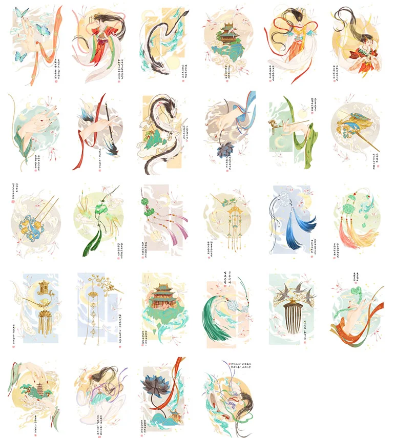 

52mmx80mm vintage life paper lomo card(1pack=28pieces)