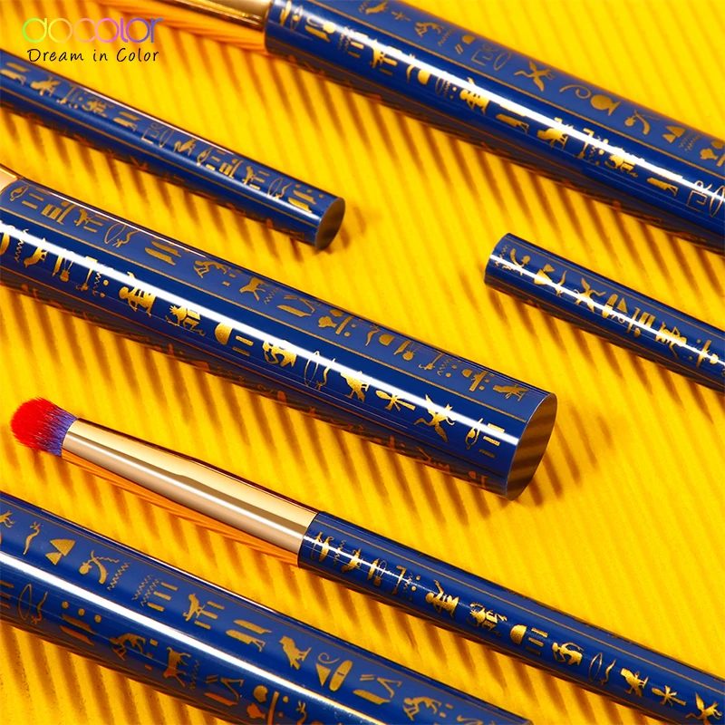 Docolor 19 шт. египетские кисти для макияжа Премиум Синтетический тональный крем