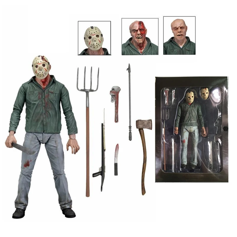 NECA фигурка героя игрушка Джейсон Вурхиз Фредди Крюгер Майкл Майерс кожаное Джокера Чаки фигурка Джокера для подарок на Хэллоуин - Цвет: with box