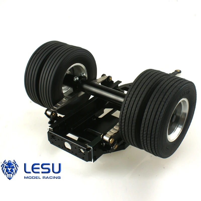 1/14 металлический прицеп LESU для грузовика Радиоуправляемый тягач TAMIYA полуприцеп