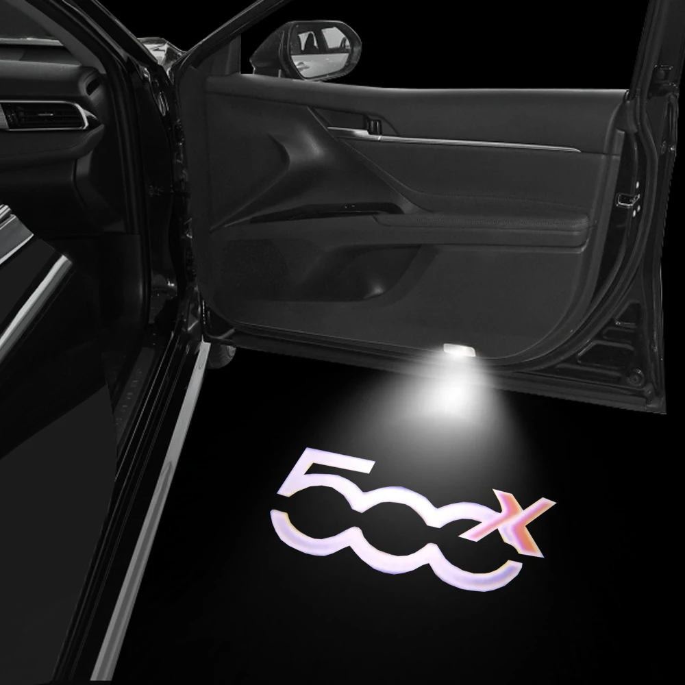 

Для FIAT Добро светильник 500X Автомобильная дверная фара для FIAT 500X 500L 500 PUNTO 500X лампа-проектор логотипа FIAT светодиодная подсветка