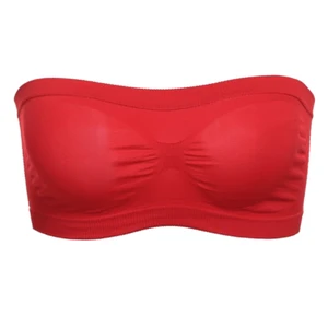 Women Seamless Tube Top Breathable Strapless Bandeau Bra Underwear without Pad AC889
