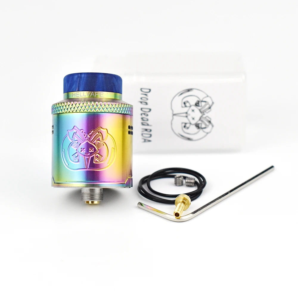 Обслуживаемый резервуар Drop Dead RDA 24 мм атомайзер со сквонком BF PIN 316ss с одной