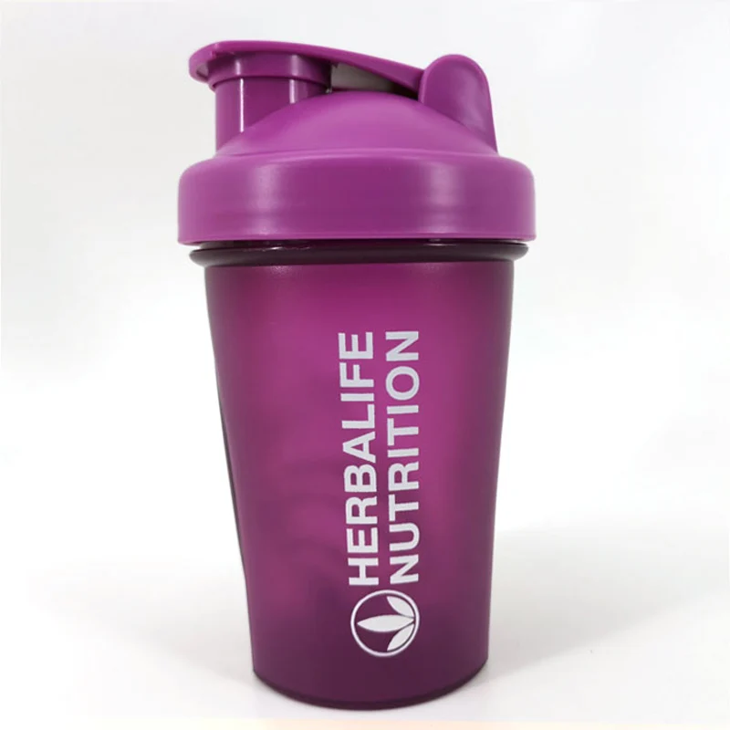 С фабрики 5 ярких цветов Новинка 500 мл Herbalife питательная пластиковая бутылка для воды портативная прозрачная Спортивная бутылка для воды - Цвет: pruple with ball