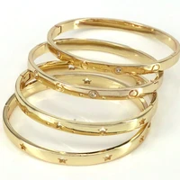 5pcs 2021 wholesale new hot golden star hollow out bangle mens and womens lovers couple wedding jewelry bracelets
