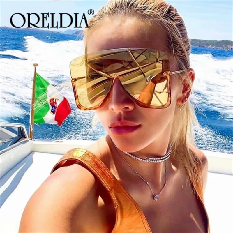 2020 негабаритные солнцезащитные очки для женщин Ретро стиль Роскошные Брендовые