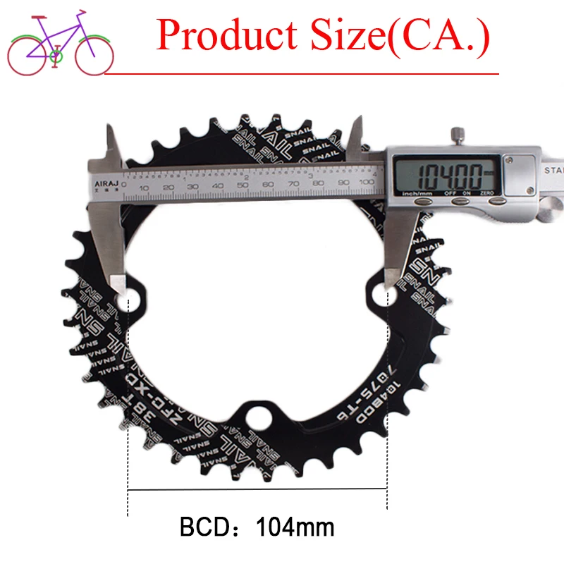 BUCKLOS MTB 104BCD Кривошип 170 мм велосипедный квадратное отверстие для