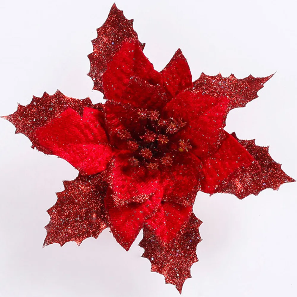 Искусственные цветы рождественская елка имитация цветов Рождественское