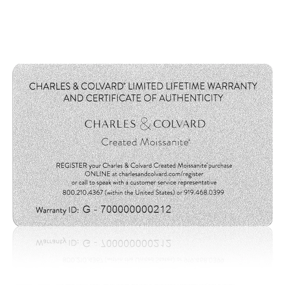 Женские серебряные висячие серьги GemStoneKing Charles & Colvard 0 32 карат 925 пробы