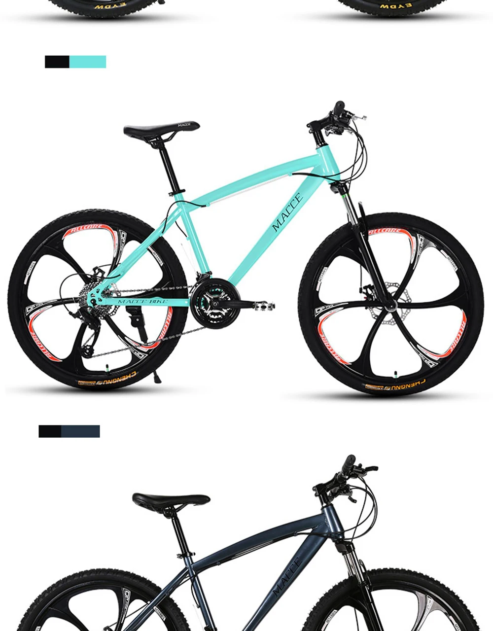 Горный велосипед MTB 21/24/27 Скорость двойной дисковый тормоз 26 дюймов и студенток одного колеса переменной Скорость велосипеда