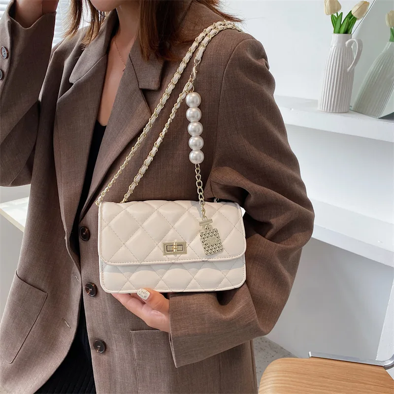 

Сумка Женская Ранняя осень новая жемчужная цепь элегантная и щедрая Сумочка подходит для путешествий на работу JT220038