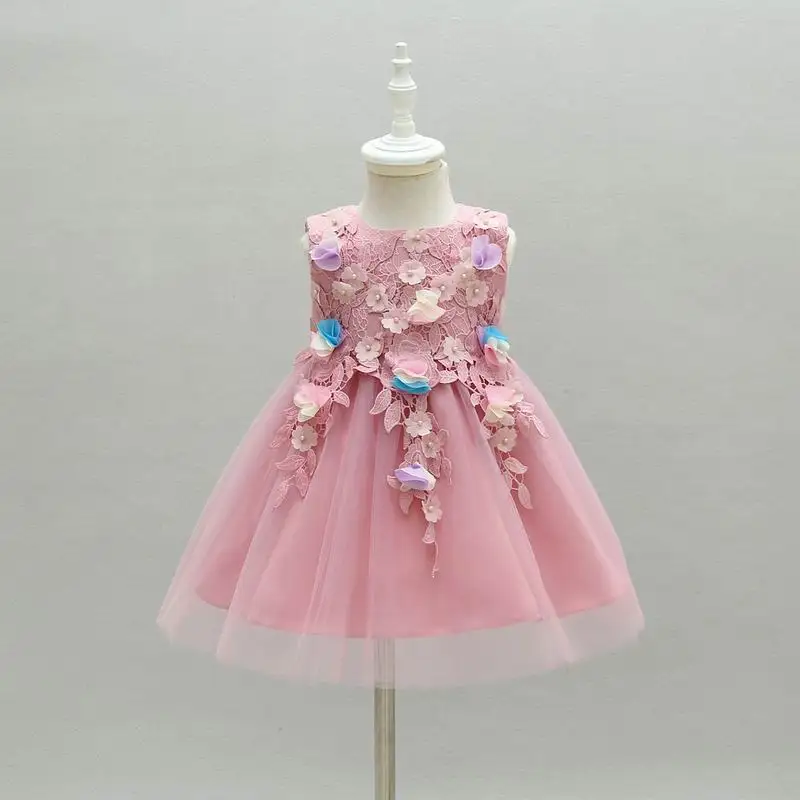 Розничная продажа детский Свадебный костюм платье для маленьких девочек с