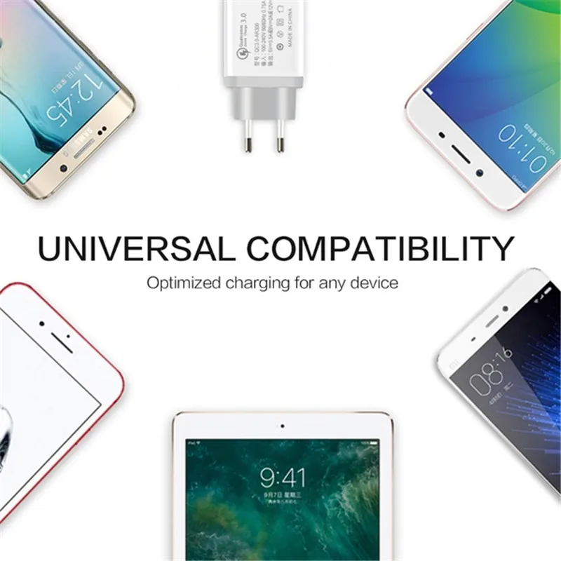

18W USB Charger 5V 3.5A Quick Charge 3.0 6Colors Fast Charging Mobile Phone EU Plug Wall Charge for IPhone Samsung Huawei Redmi