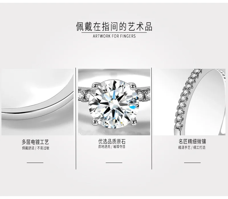 

2021 Jewlery Organiser Diamond Ring Earring for Women Bohemia Romantic Wedding Couples Fashion Silver Jewelry Luxury Gifts