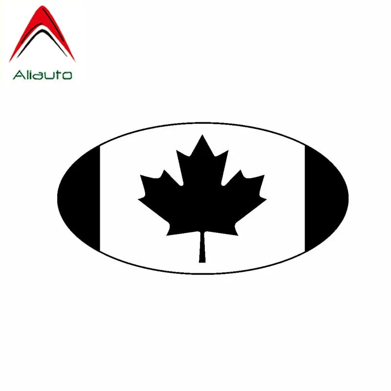 Aliauto оригинальная зеленая Канада Овальный знак виниловая Водонепроницаемая