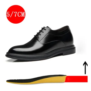 MisalwaКлассические мужские туфли дерби на платформе 57 см; Мужские модельные туфли, увеличивающие рост; Деловые туфли; Лидер продаж