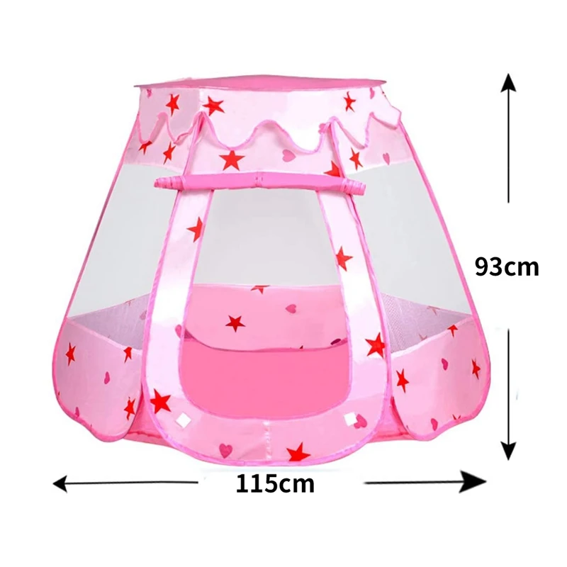 

Ocean Ball Pool Princess House Foldable Game House Six-Sided Tent Indoor and Outdoor Play House Children's Tent Toys