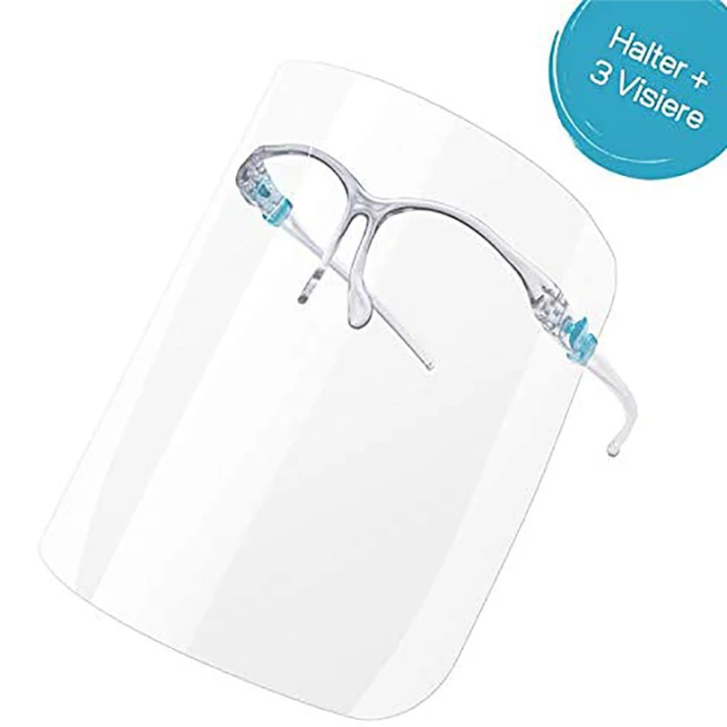 1 + 3 шт. защитные Полнолицевые экраны прозрачная маска кухонная защитная для глаз
