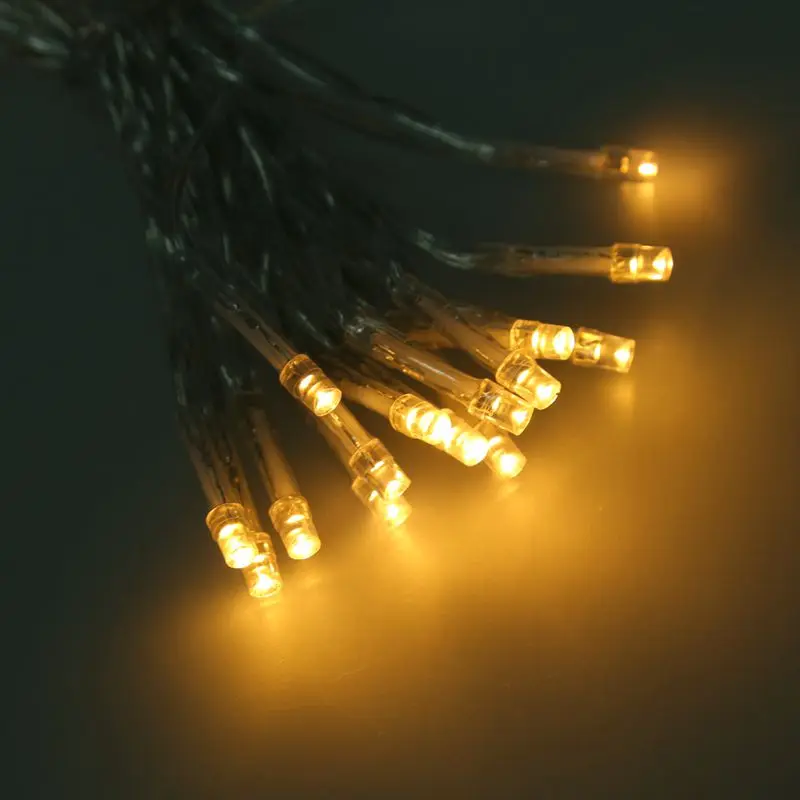 

Battery Power Operated 30 Warm White Led Mini Fairy Lights Clear Xmas Dcor Yard Light