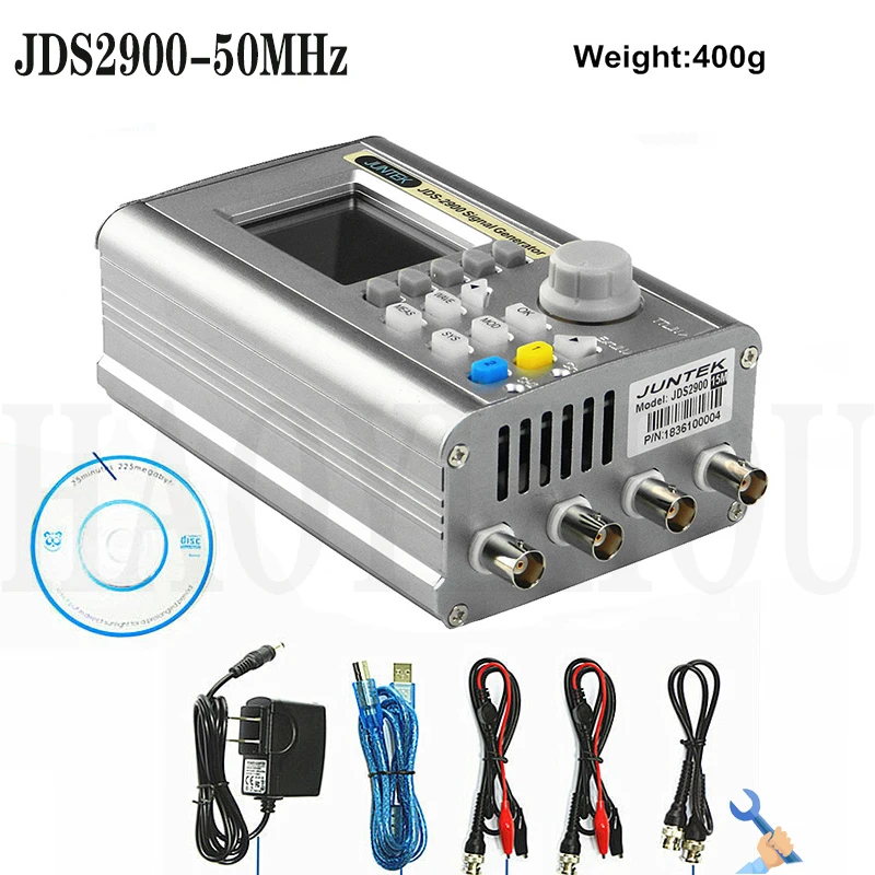 JUNTEK JDS2900 50M 50 МГц генератор сигналов с цифровым управлением двухканальный DDS
