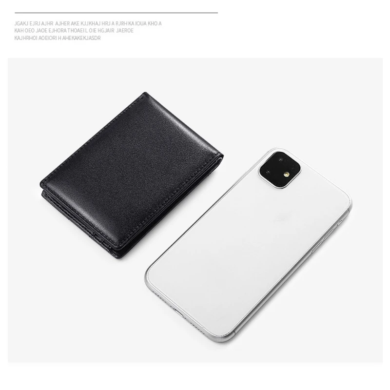 

Multi-functional Men Leather Credit Card Wallet RFID Blocking Cash Coin Purse J60D