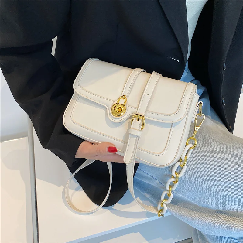

Summer bag handbags 2021 new fashion PU small square bag Korean version of the trend of simple one-shoulder diagonal bag women