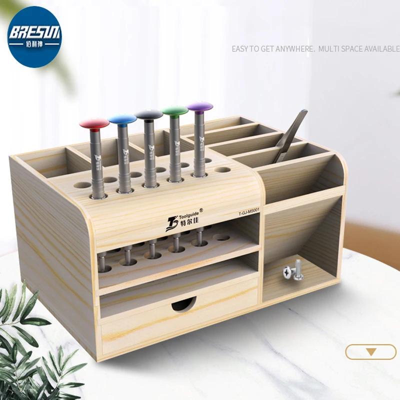 

Toolguide for Mobile Phone Computer Maintenance Tools Storage Box Screwdriver Storage Shelf Maintenance Desktop Storage Box
