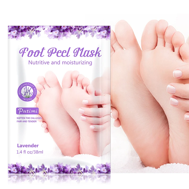 

6Packs Peeling Foot Mask Whitening Moisturizing Masks for Foot Spa Patches Exfoliating Foot Masks Dead Skin Pedicure Socks