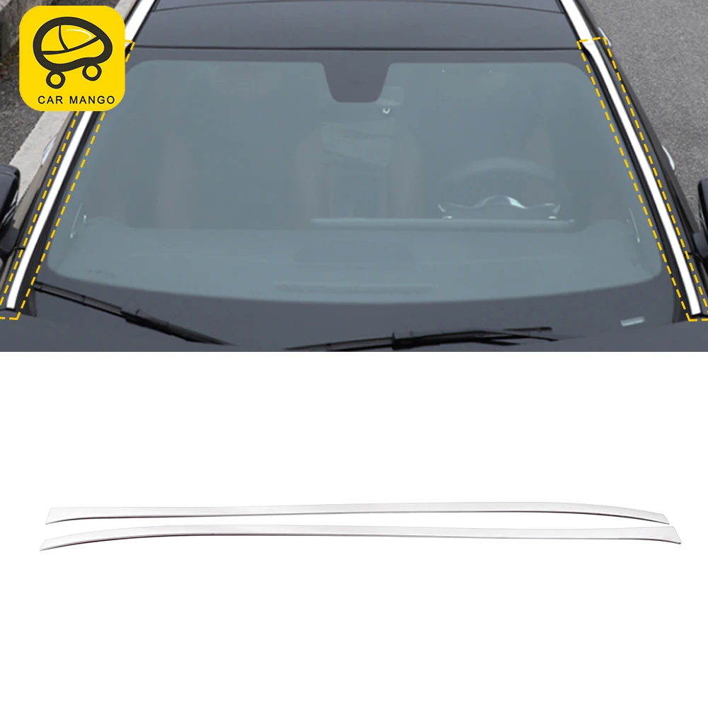 

CarManGo Car Accessories Stainless Front Windshield Window Cover Frame Sticker for Mercedes-Benz A-Class V177 W177 2018-2021