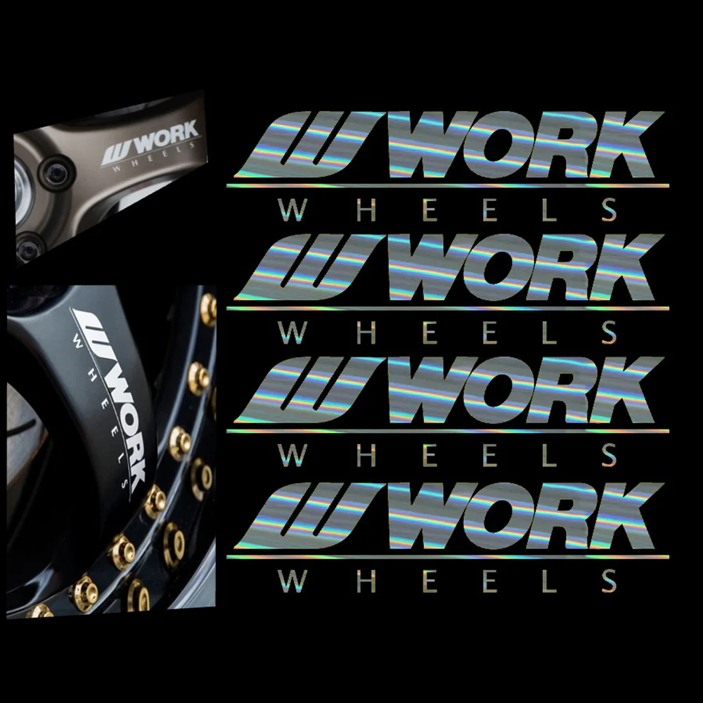 4 x наклейки для работы гоночные колеса высекающие 17-20 дюймов диски JDM 10 см |