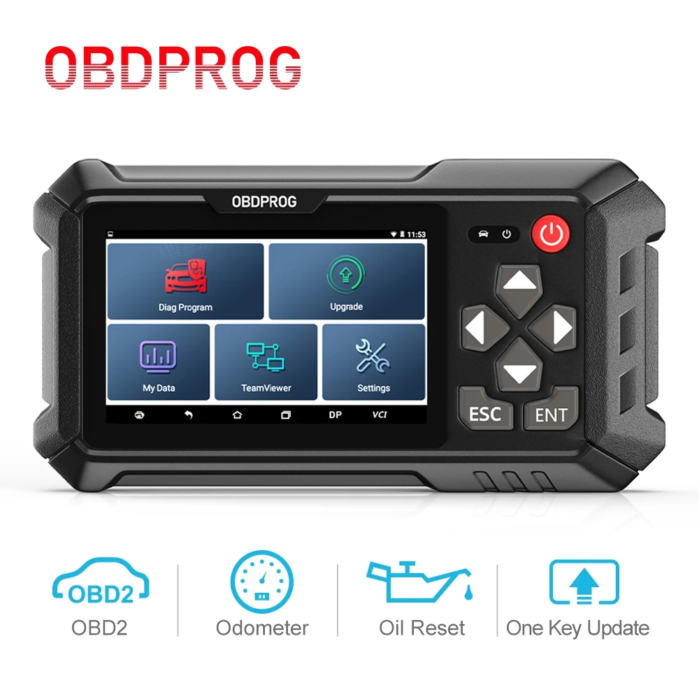 

OBDPROG M500 OBD2 Scanner Change Mileage Odometer Correction KM Adjustment Oil Reset Code Reader Diagnostic Automotive Tools