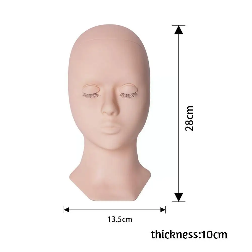 

Detachable Head Mold, Double Eyelid Model, Realistic Practice, Extension Head Silicone Fake Wholesale Mannequin Eyelash A7D1