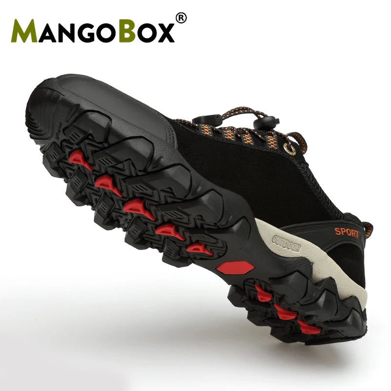 

Men Hiking Sneakers Summer Breathable Trails Trekking Shoes Man Mountain Climbing Boots Travel Backpacking Shoe Lightweight Hike