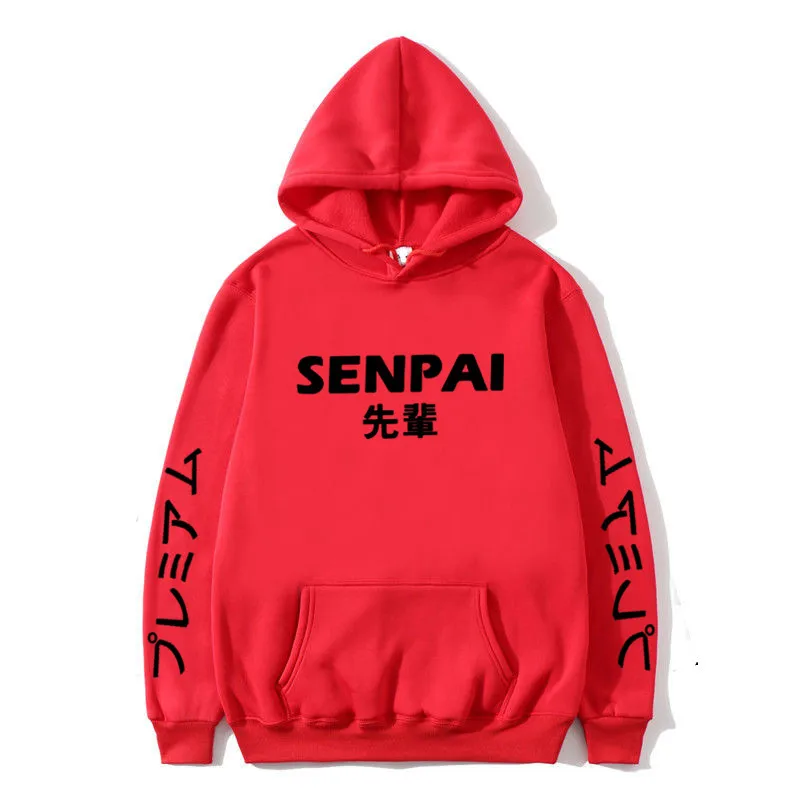Новые зимние аниме Senpai дизайнерские флисовые мужские толстовки с капюшоном и